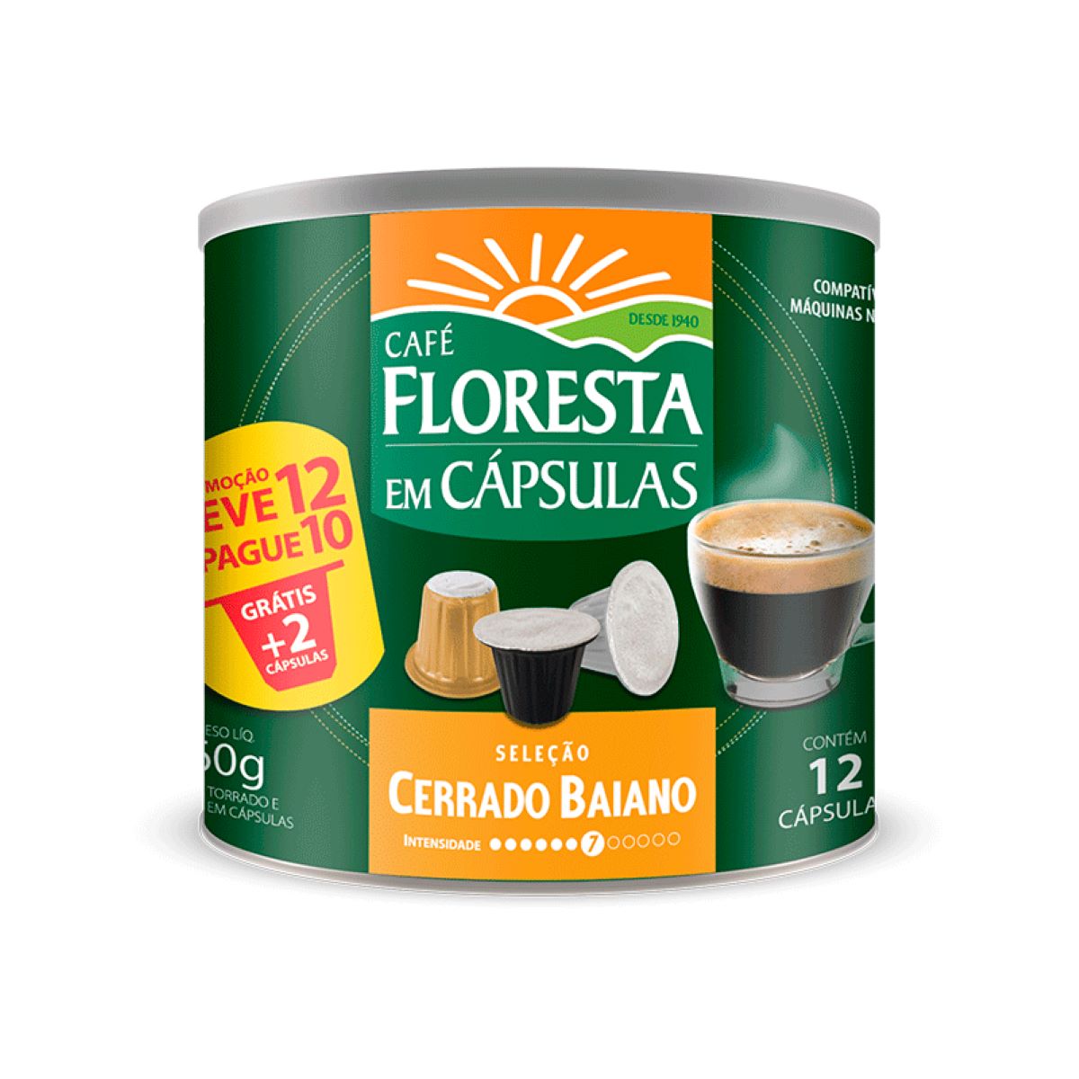 Café em Cápsula Cerrado Baiano Floresta 60 g