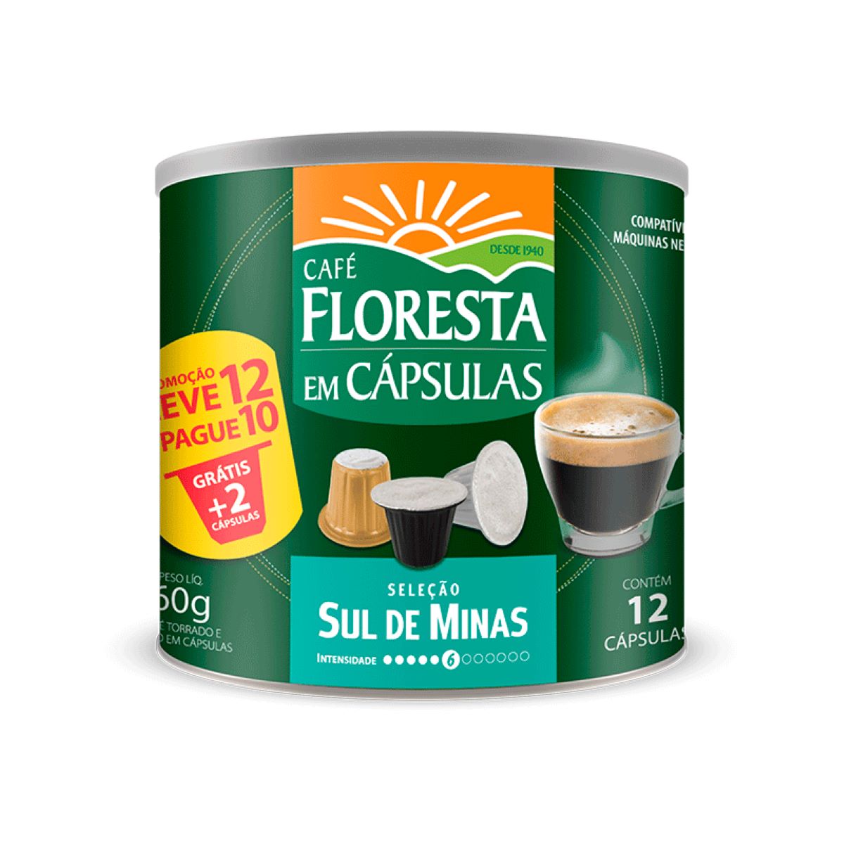 Café em Cápsula Sul de Minas Floresta 60 g