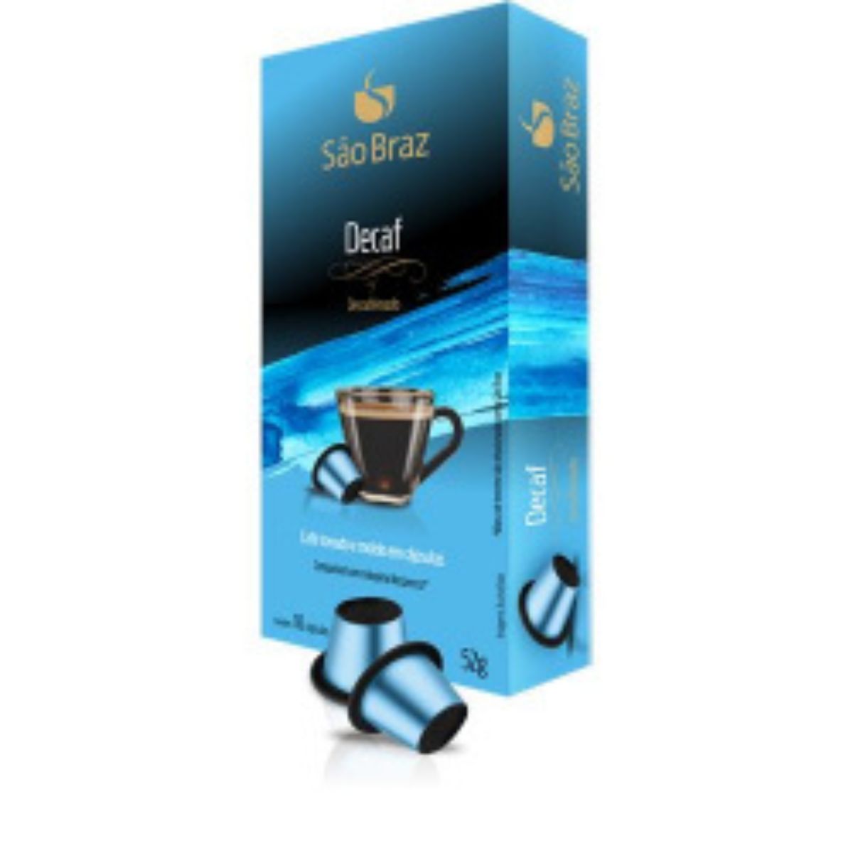 Café Cápsula Descafeinado São Braz 52 g