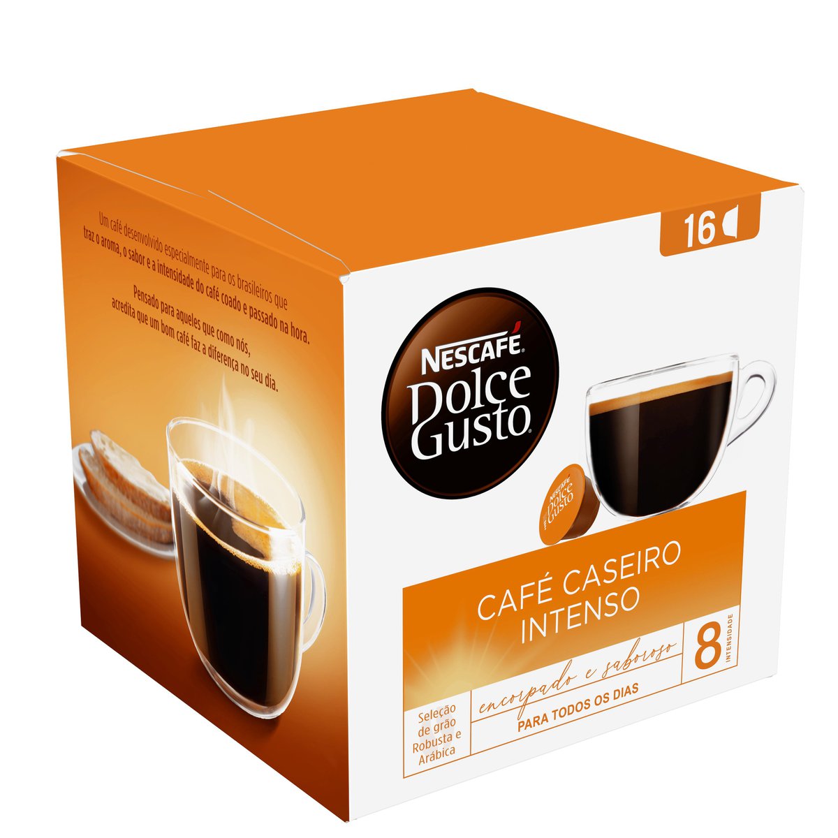 Café em Cápsula Nescafé Dolce Gusto Café Caseiro Intenso 16 Cápsulas