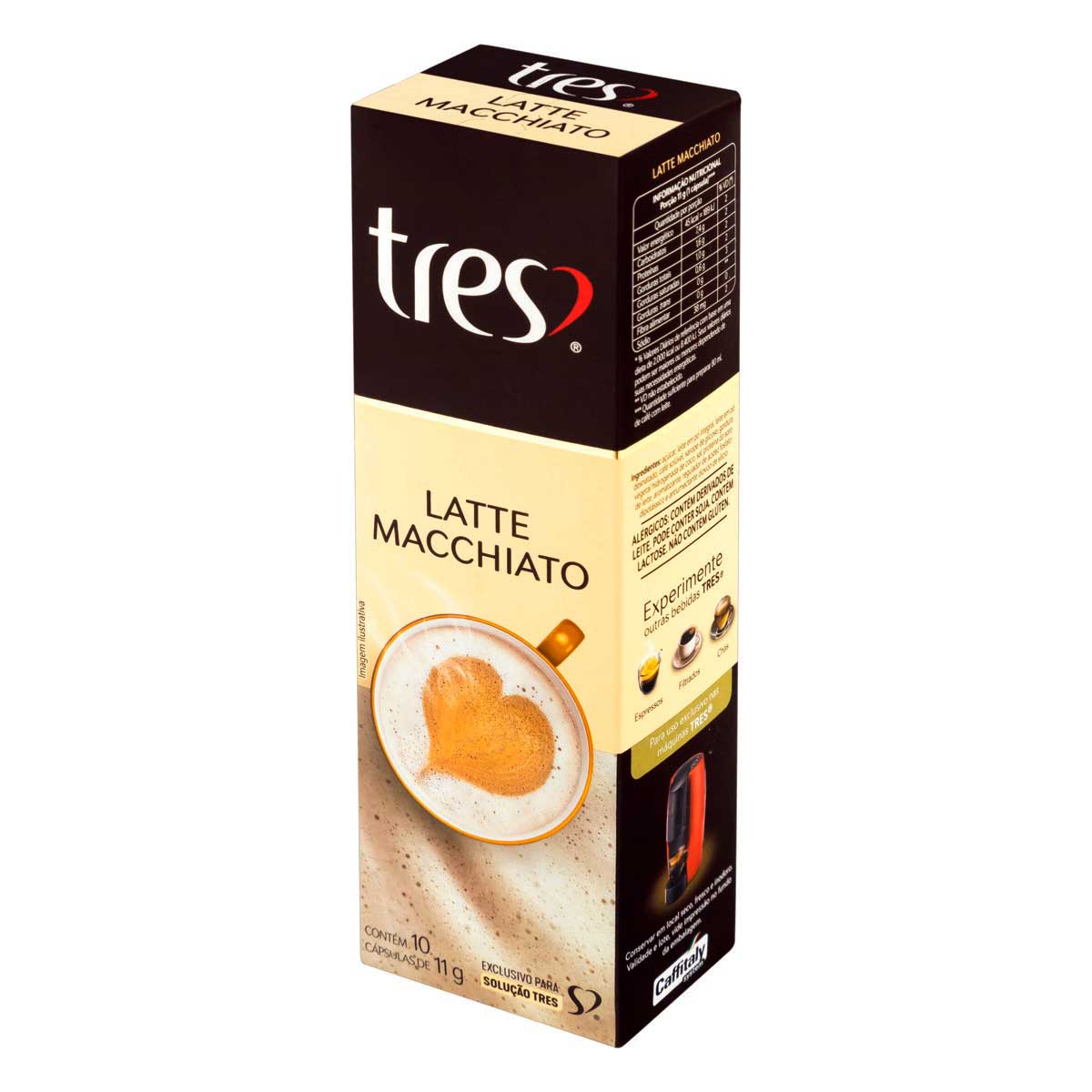 Café em Cápsula Tres Latte Macchiato 110 g