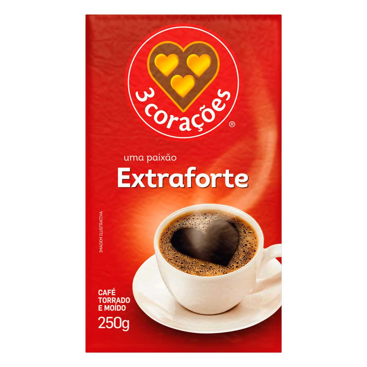 Café Vácuo Extra Forte 3 Corações 250G