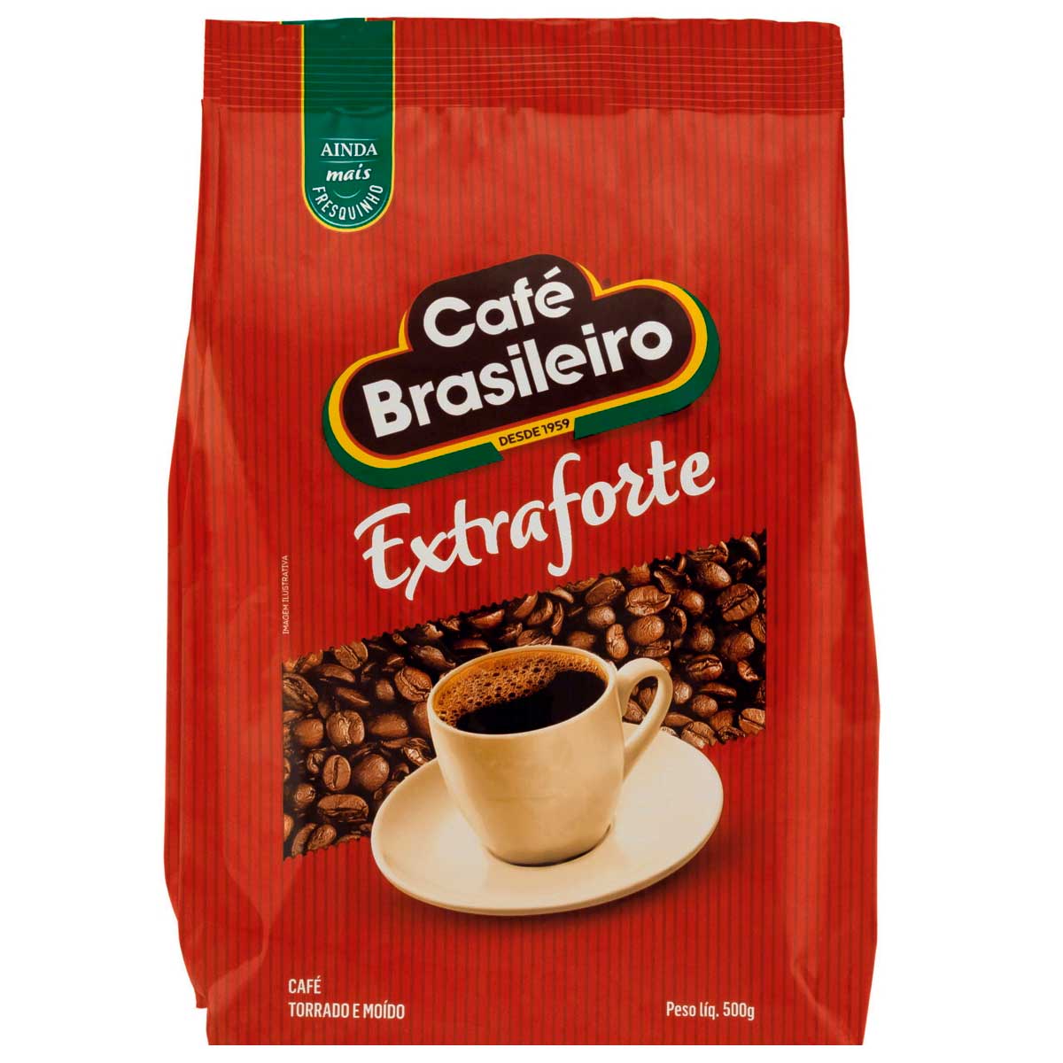 Café Torrado e Moído Extraforte Café Brasileiro Pacote 500g