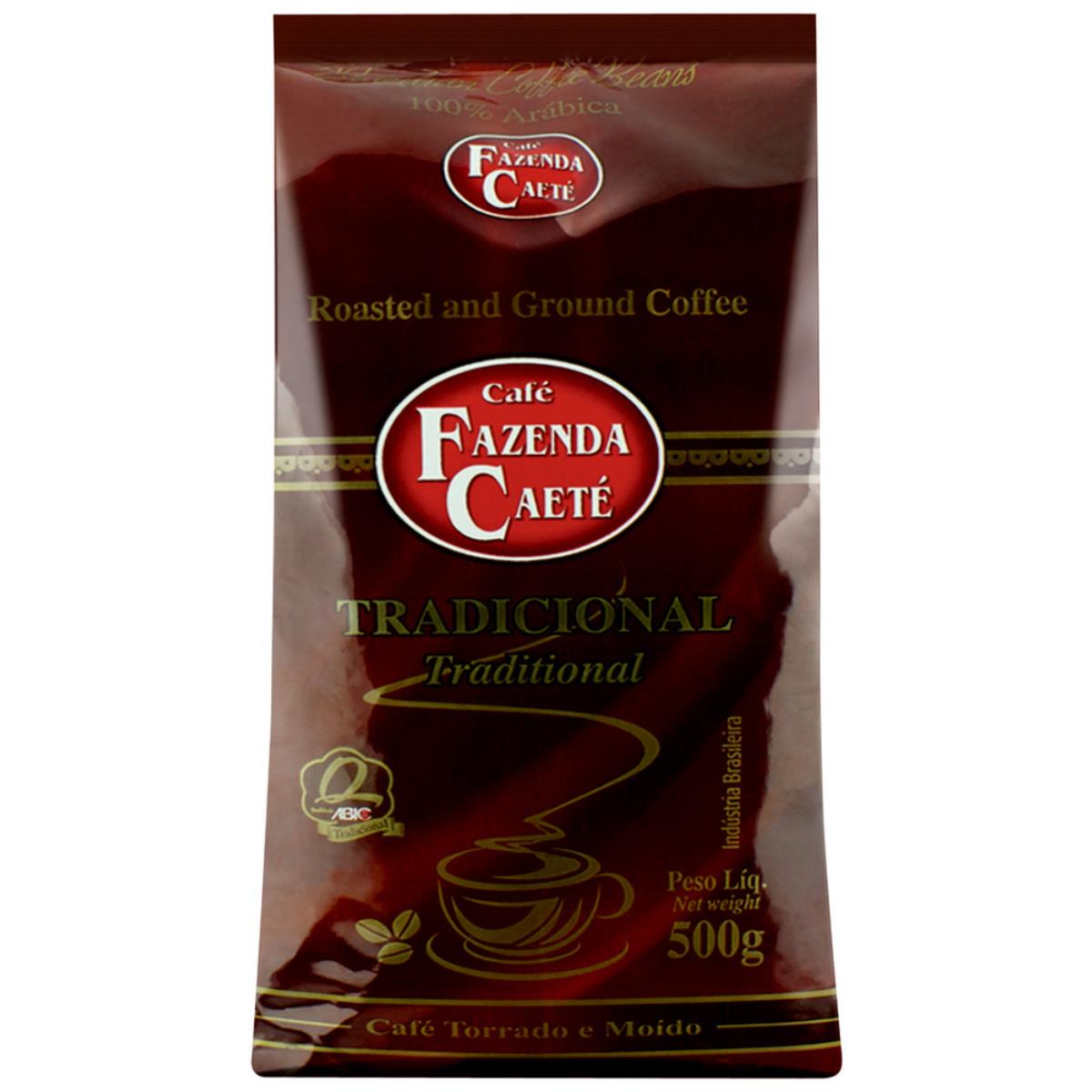 Café  Fazenda Caete Torrado e Moído Tradicional Caixa 500 g