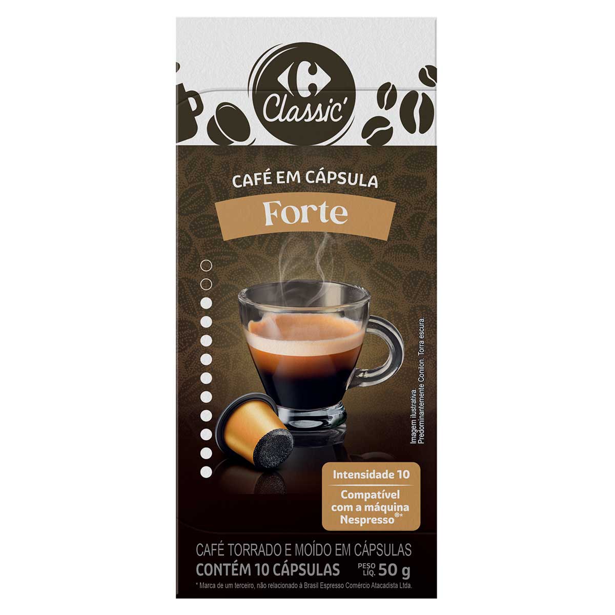 Café Expresso Carrefour Forte 10 Cápsulas