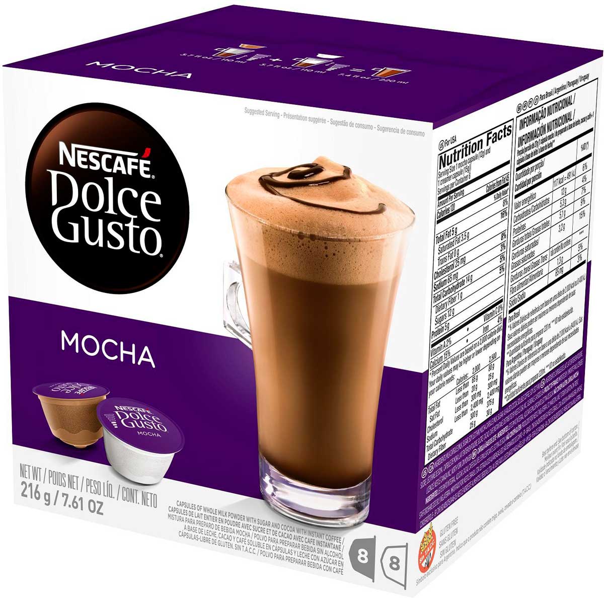 Café em Cápsula Nescafé Dolce Gusto Mocha 16 Cápsulas