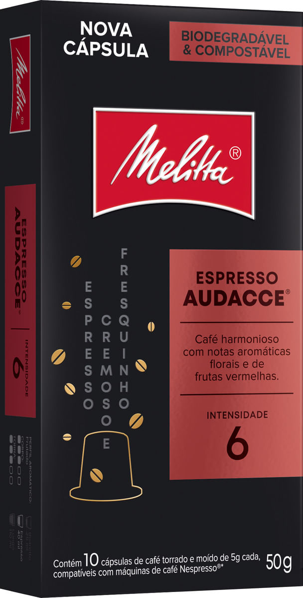 Café Expresso Melitta Audacce 10 Cápsulas