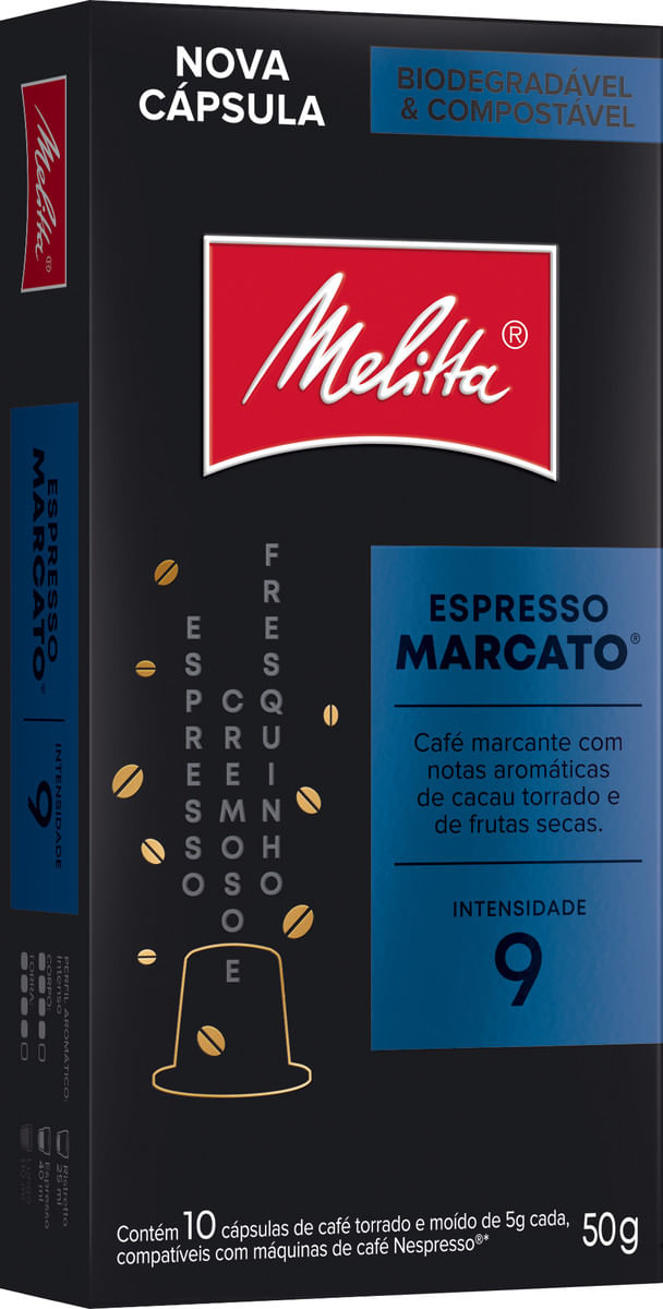 Café Expresso Melitta Marcato 10 Cápsulas