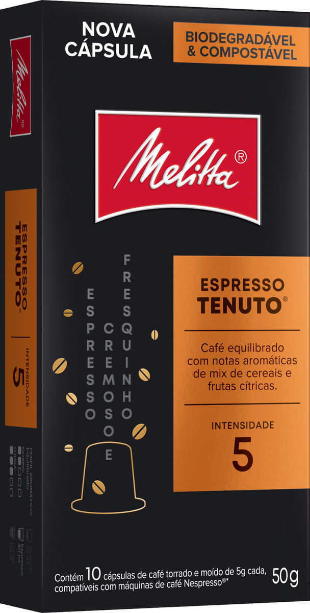 Café Expresso Melitta Tenuto 10 Cápsulas