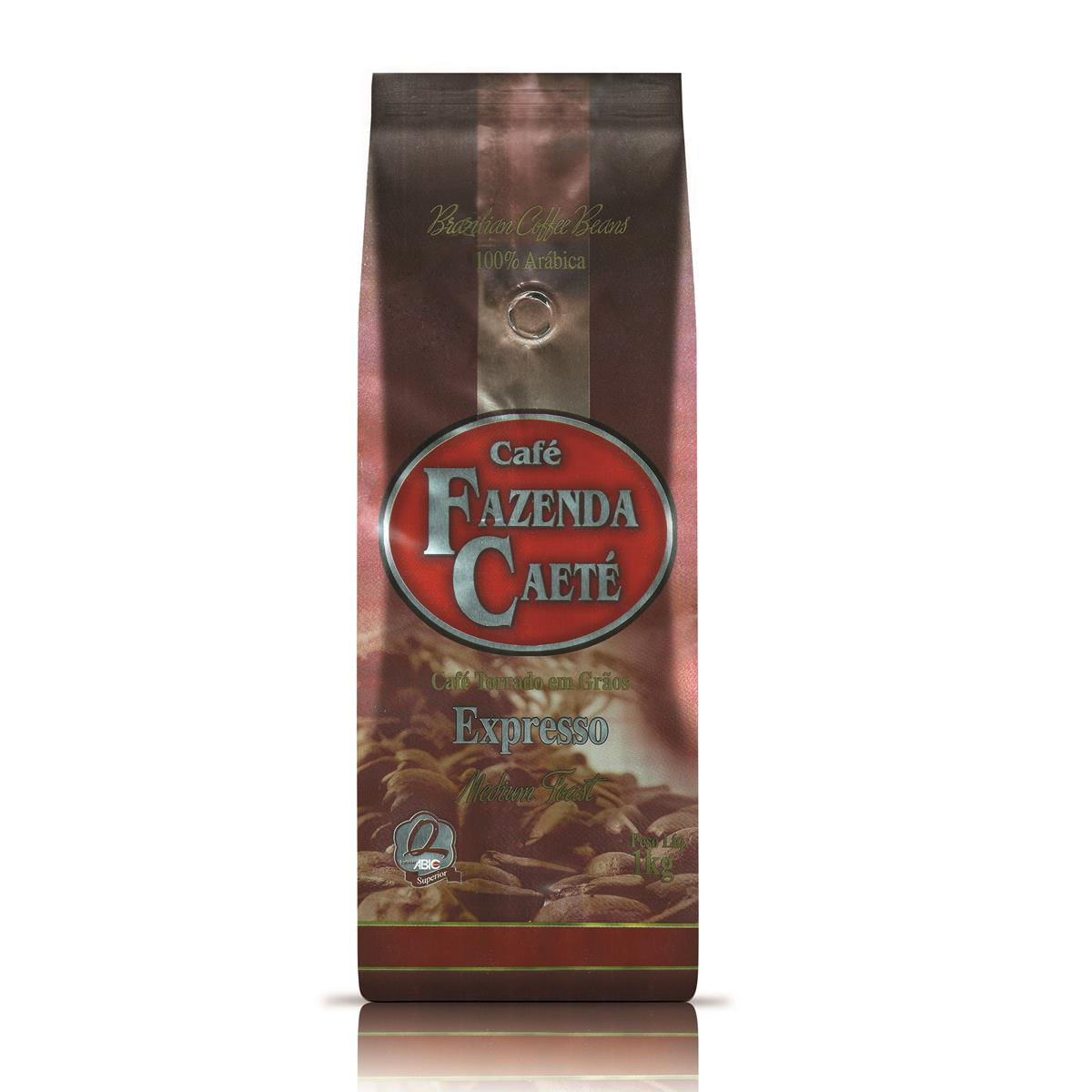 Café Fazenda Caete em Grão Medium Toast Caixa 1 Kg