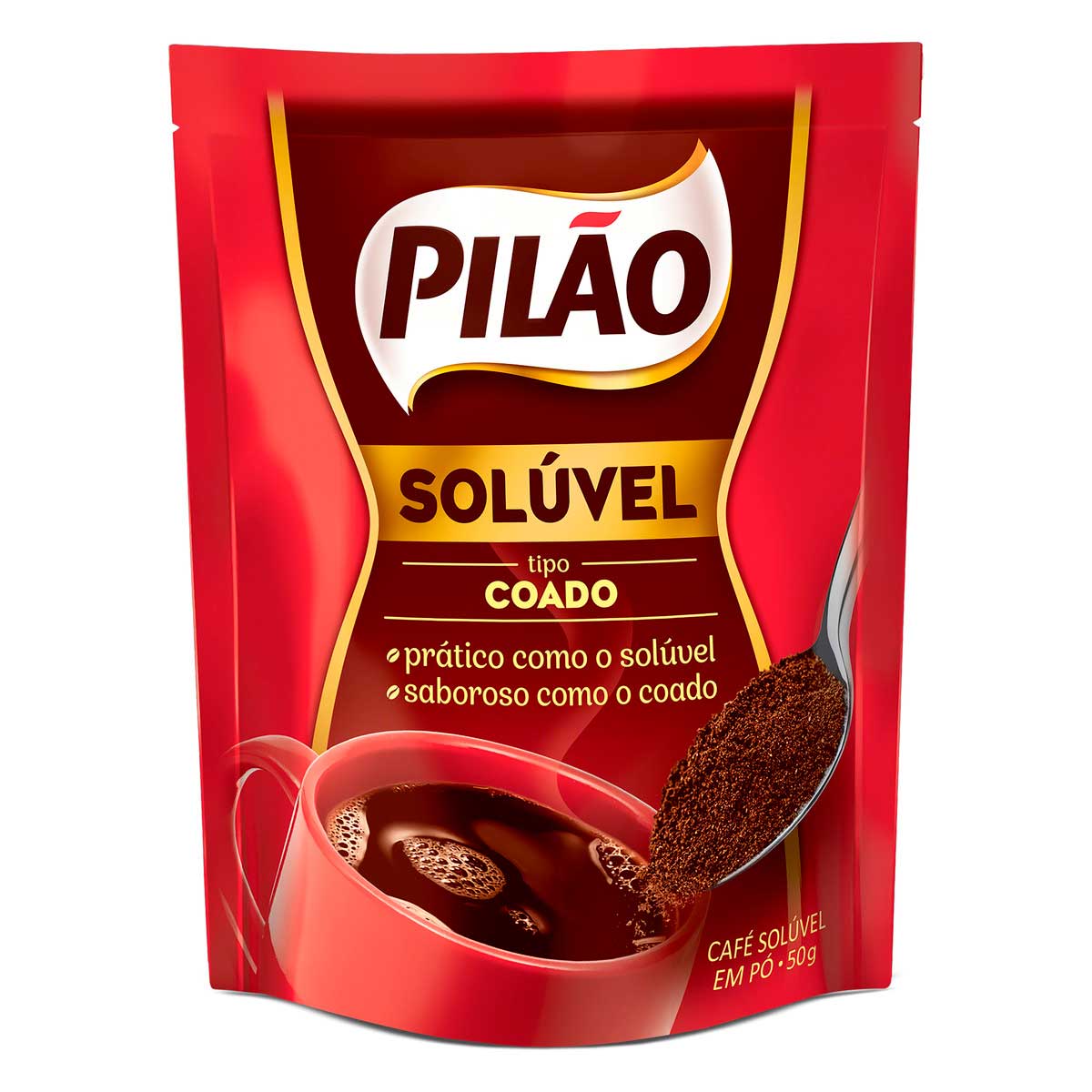 Café Solúvel Coado Pilão Sachê 50 g