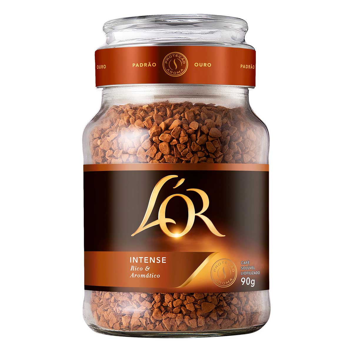 Café Solúvel Liofilizado Intense L&apos;or Vidro 90 g