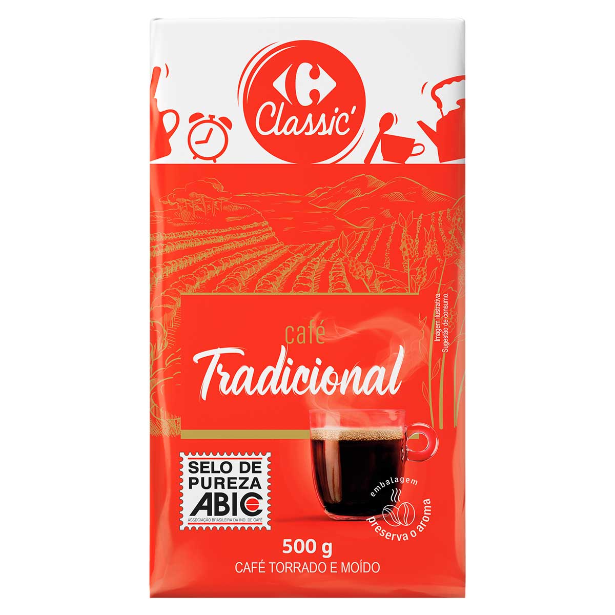 Café Torrado e Moído Tradicional Carrefour 500g