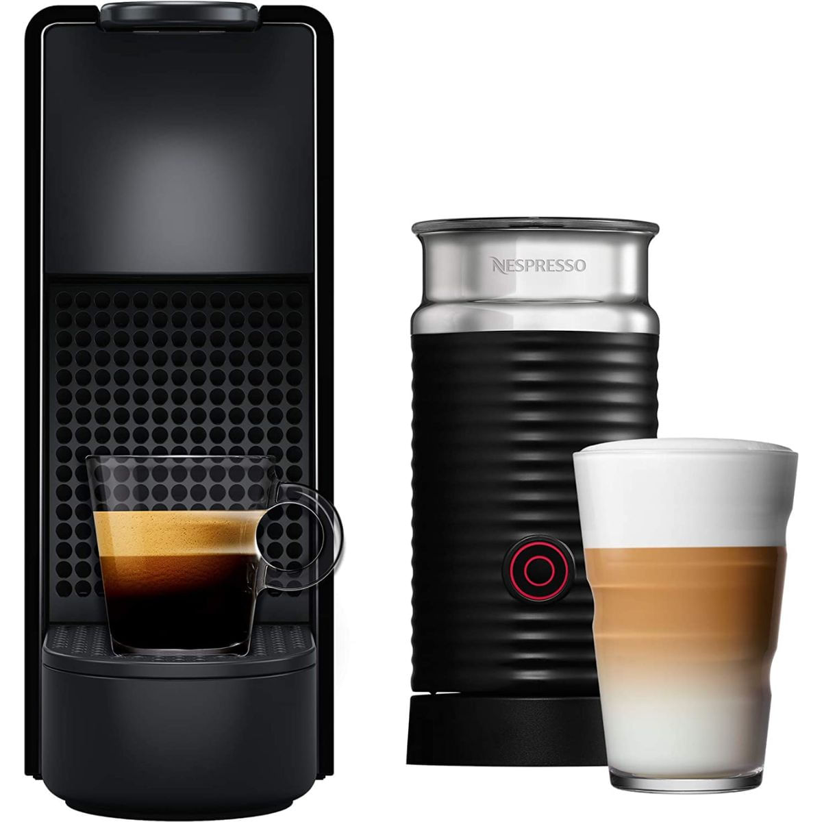 Cafeteira Expresso Nespresso Essenza Mini C30 com Aeroccino Preta 127 V