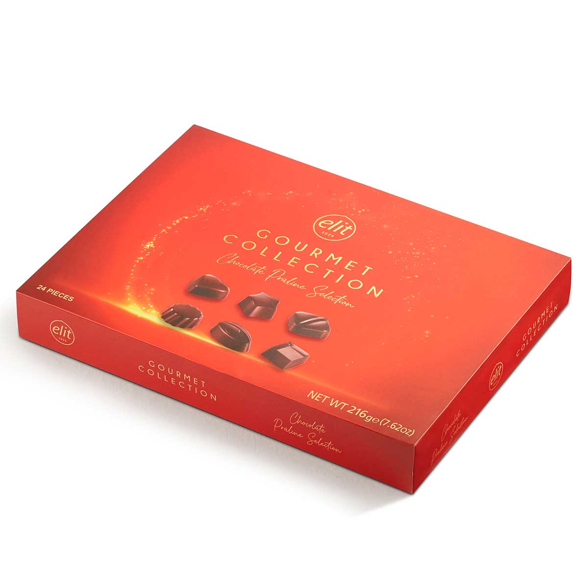 Caixa de Bombons de Chocolate Gourmet Elit Collection Red 216g