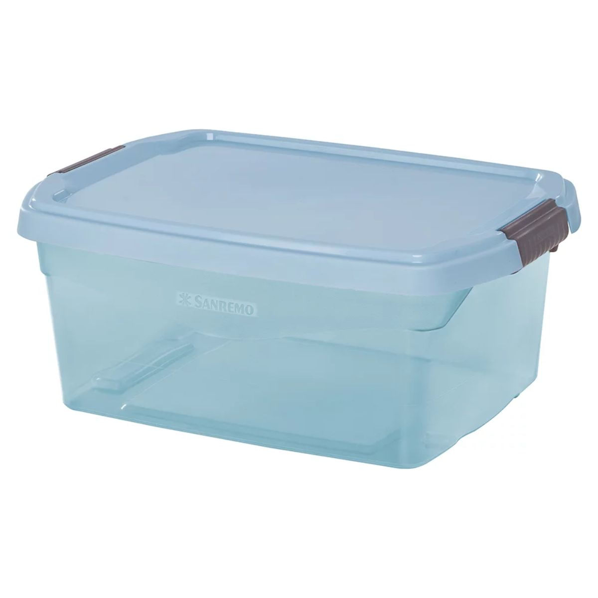 Caixa Organizadora Flex Sanremo Azul Transparente 6L