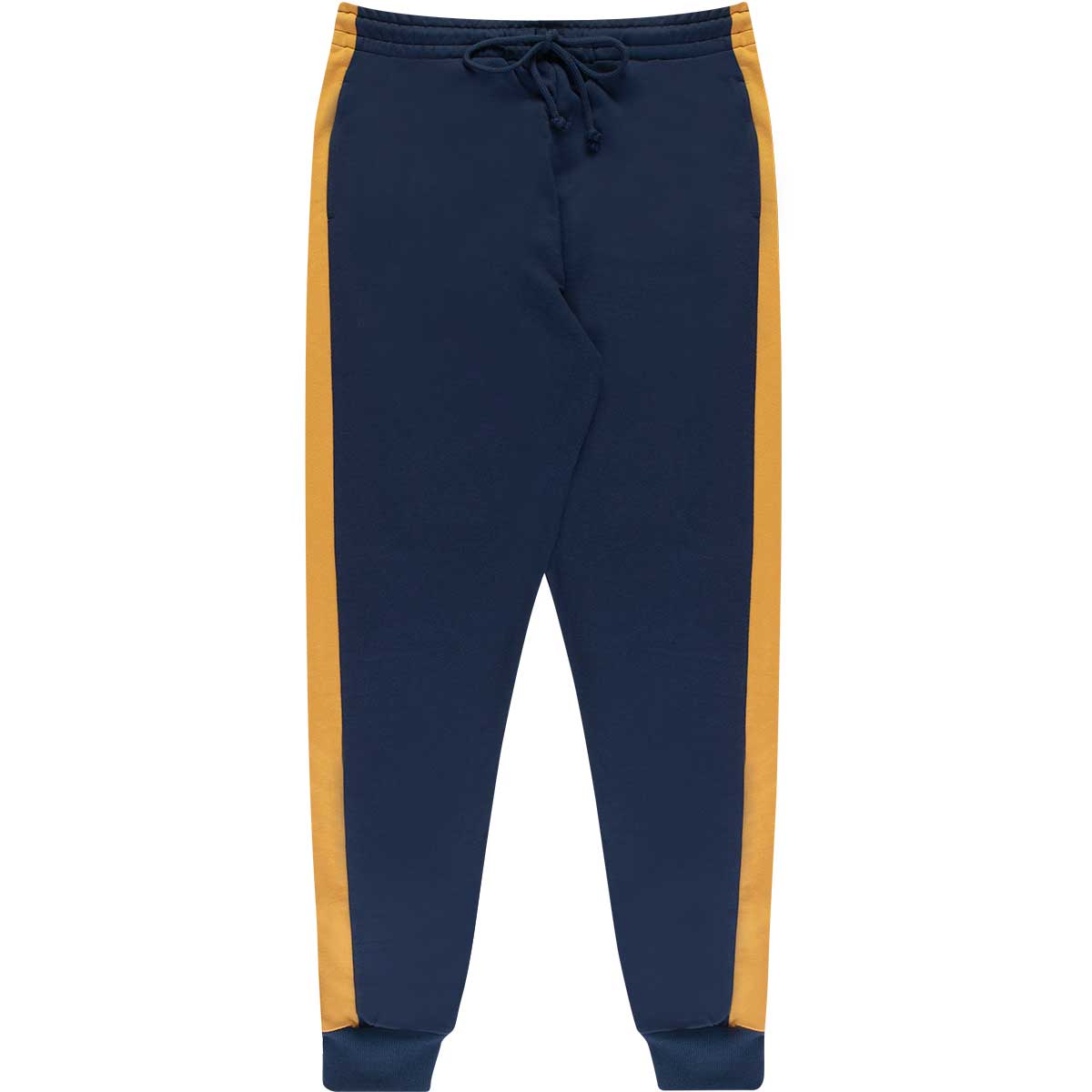 Calça Jogger Em Moletom Com Faixa Lateral Masculina Folha By Hering Azul Escuro M