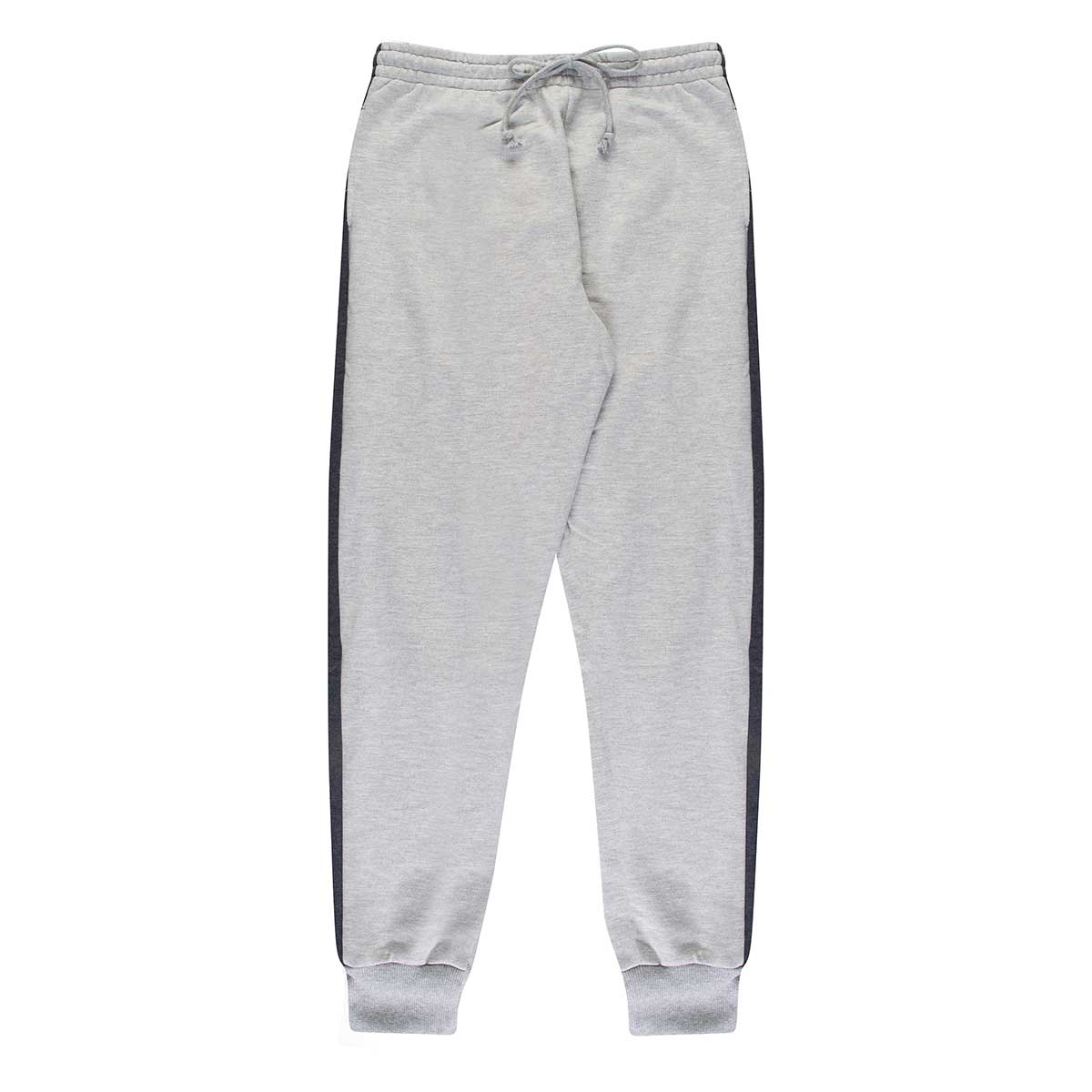 Calça Jogger Em Moletom Com Faixa Lateral Masculina Folha By Hering Mescla Claro G