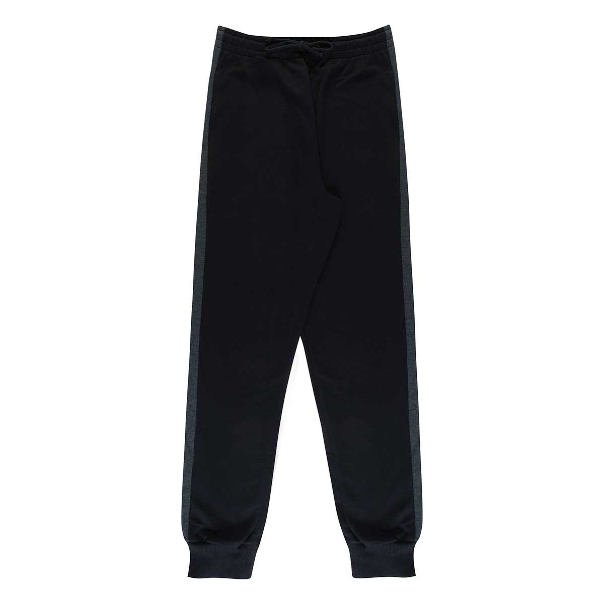 Calça Jogger Em Moletom Com Faixa Lateral Masculina Folha By Hering Preto G