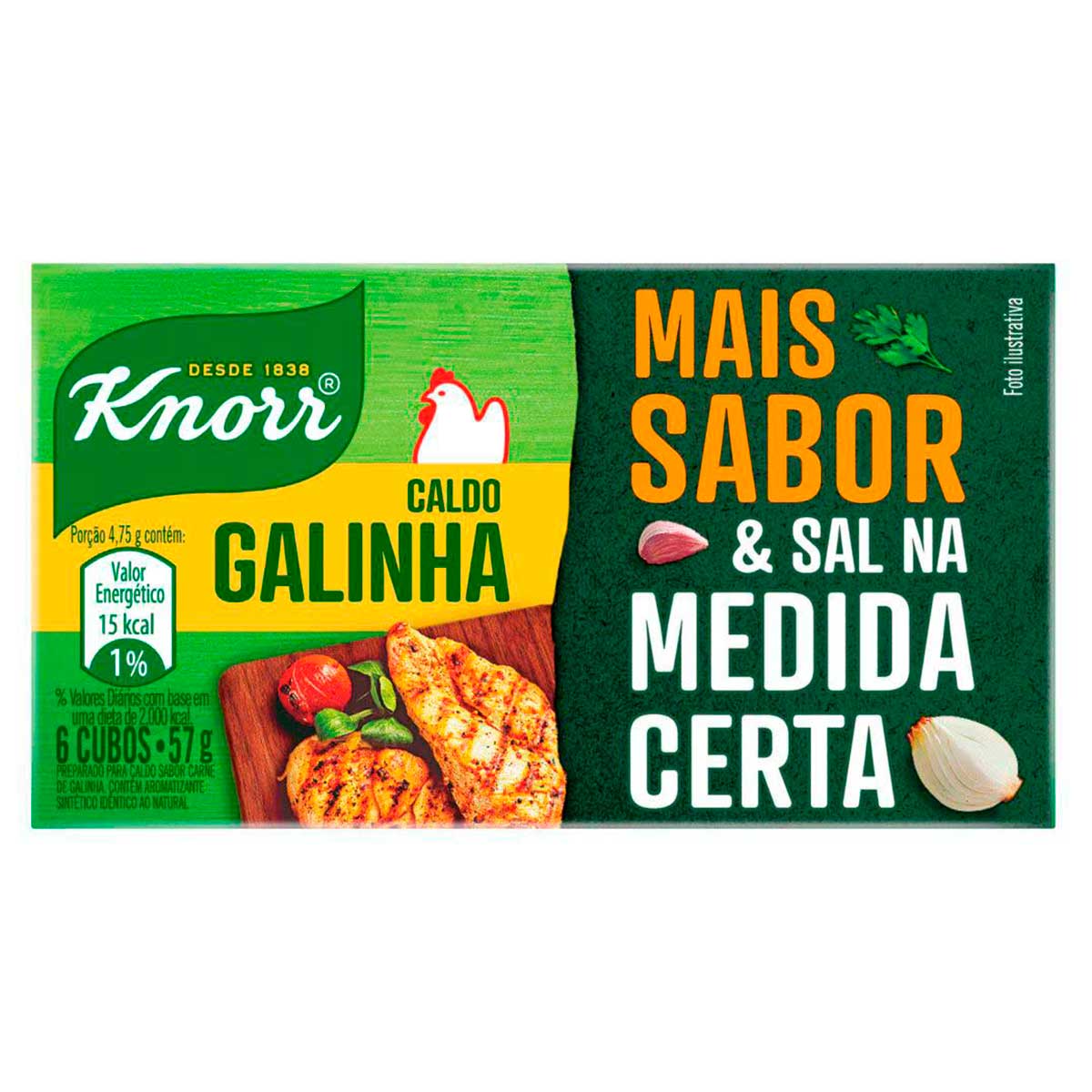 Caldo Knorr Galinha 57g 6 cubos