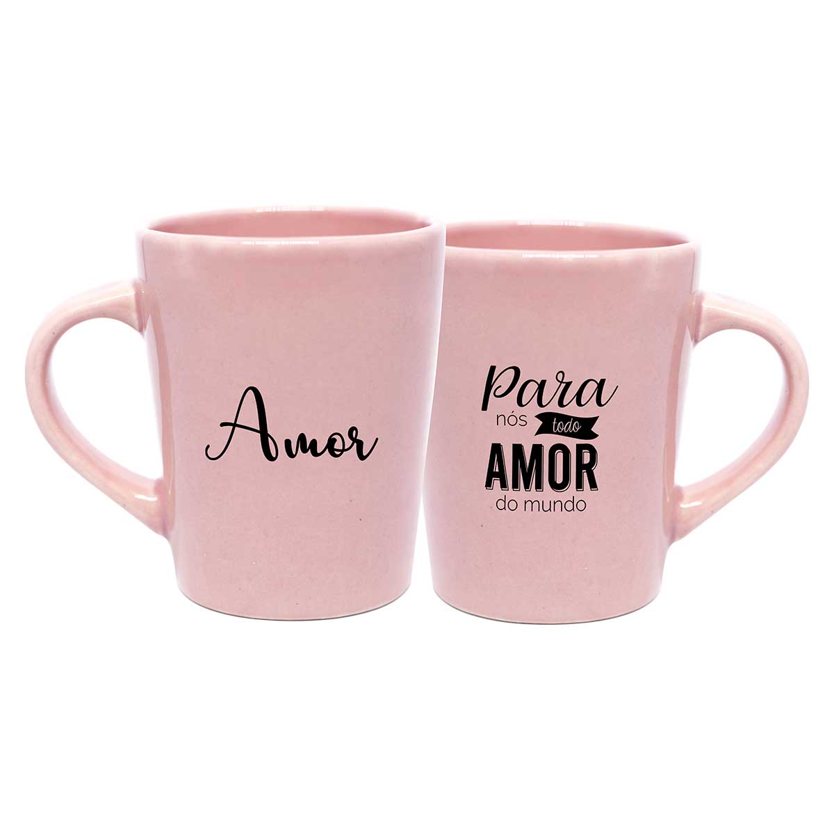 Caneca em Cerâmica Amor Rosa Fábrica Catarina