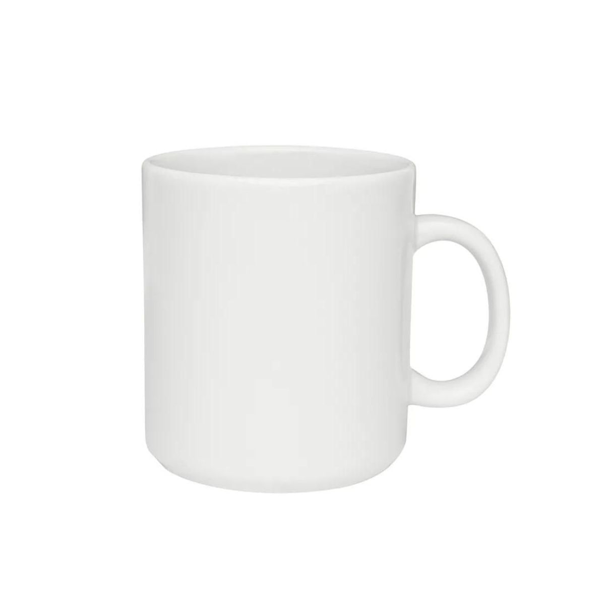 Caneca Cerâmica Mellie Decoração Paz Branco 270 ml