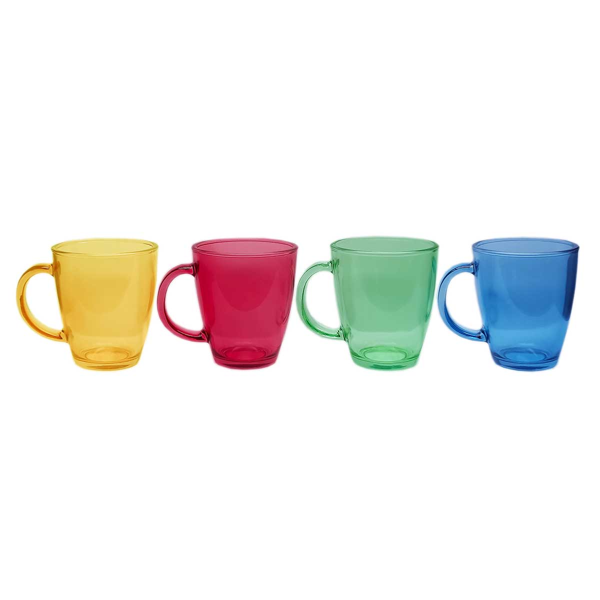 Caneca de Vidro Colorida 370 ml Carrefour