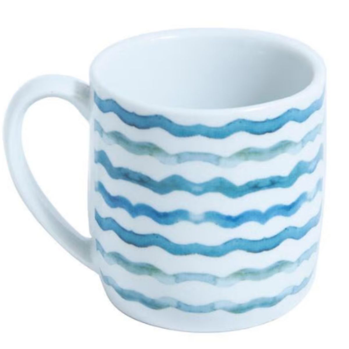 Caneca De Porcelana Ondas Germer 360ml Azul