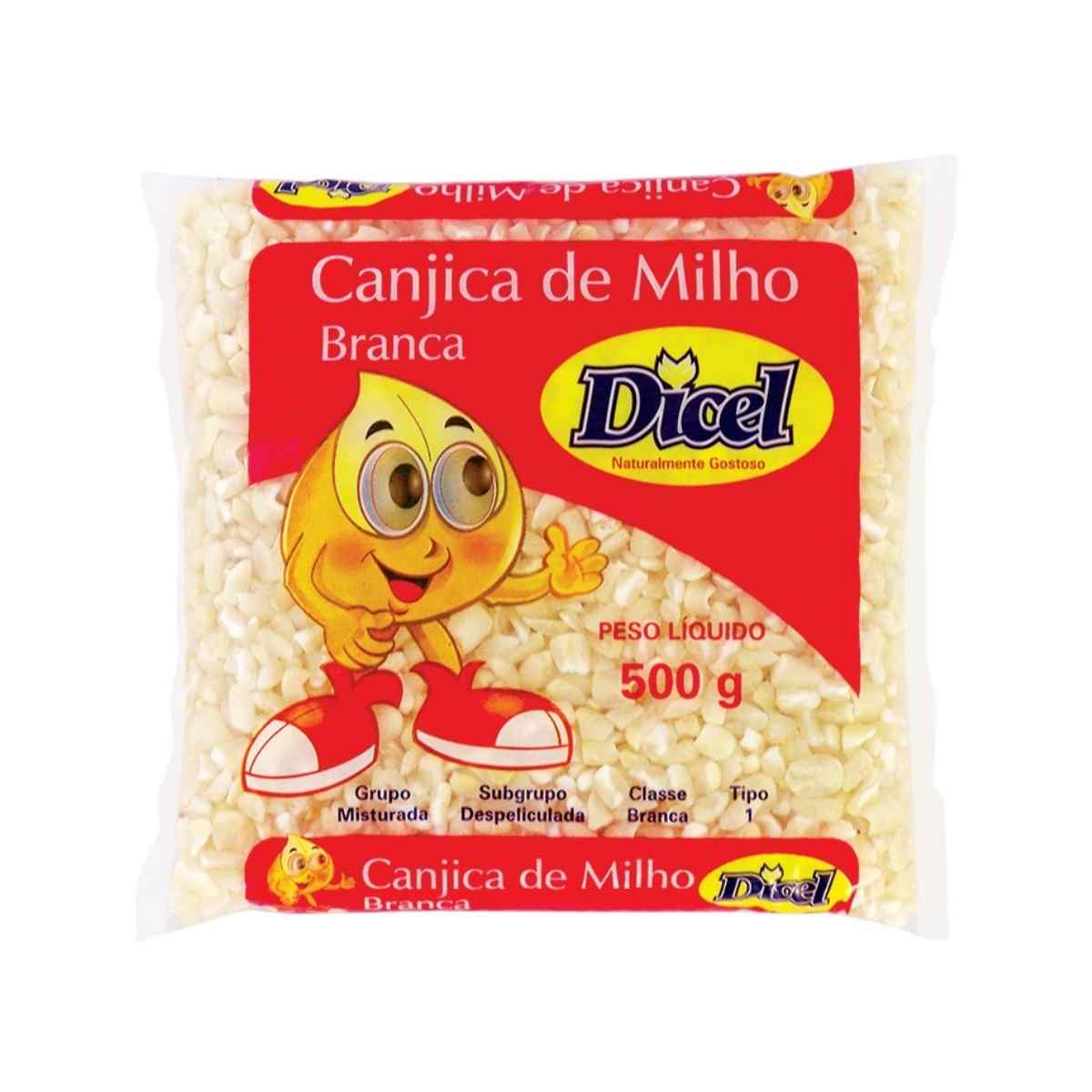 Canjica de Milho Branca Dicel 500 g