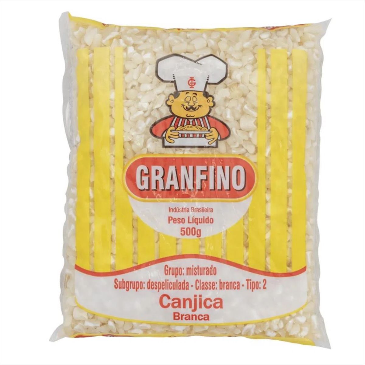 Canjica Branca Grafino Pacote 500 g