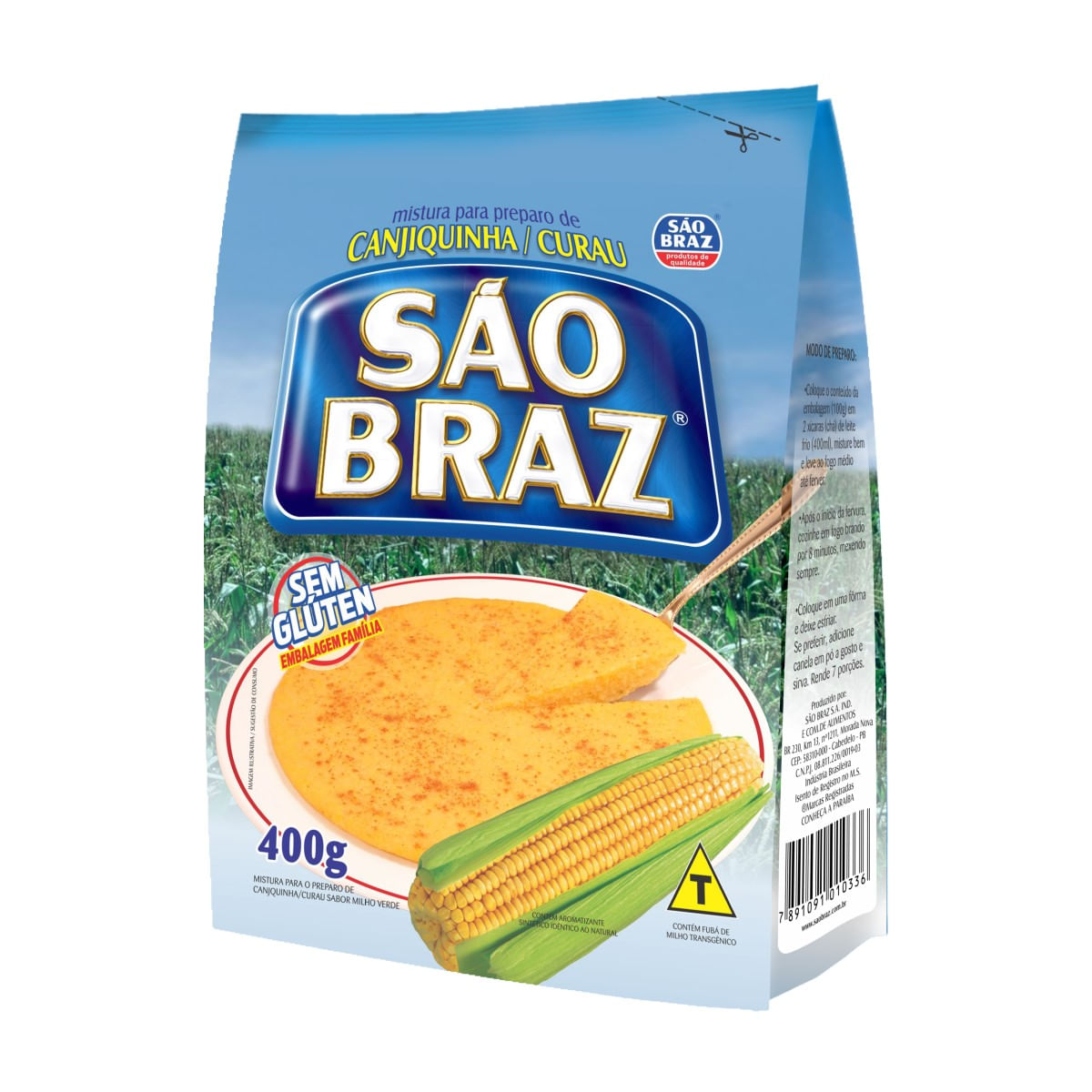 Mistura para Canjiquinha e Curau São Braz 400 g