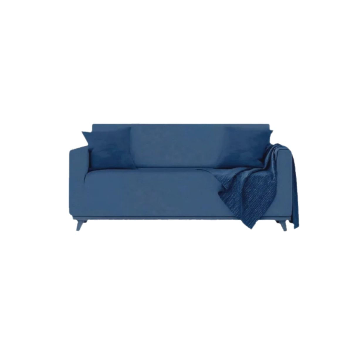 Capa de Sofa 2 Lugares Camesa Azul