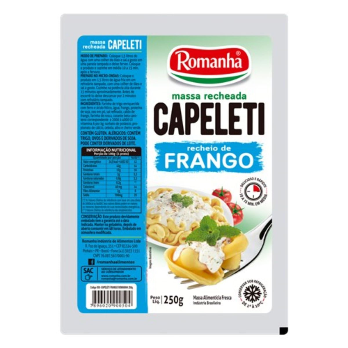 Capeleti Frango Romanha 250 g