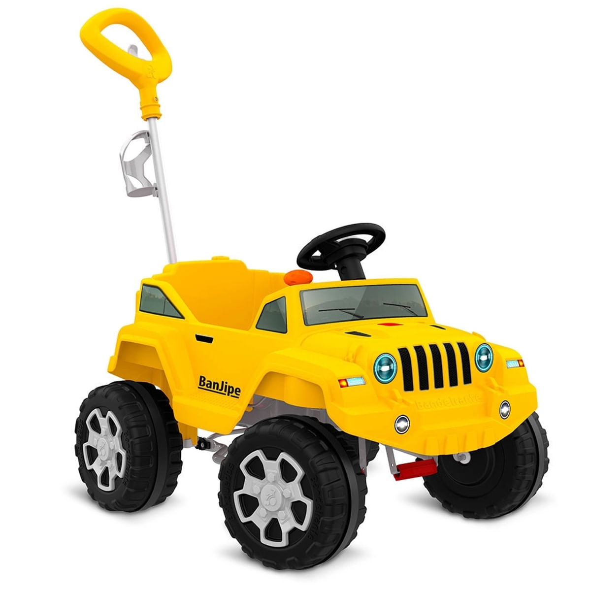 Carrinho de Pedal Banjipe Passeio Amarelo Bandeirante