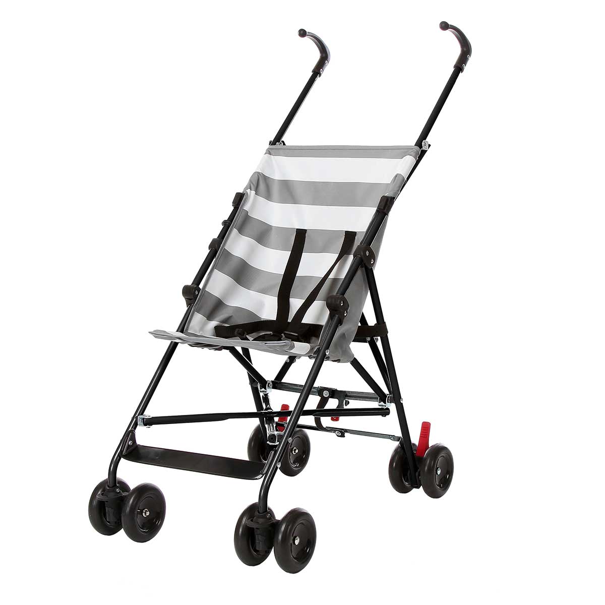 Carrinho de Bebê Guarda-Chuva Multikids Baby 8 Rodas 1 Posição Suporta Crianças de até 15kg Navy BB559 Cinza