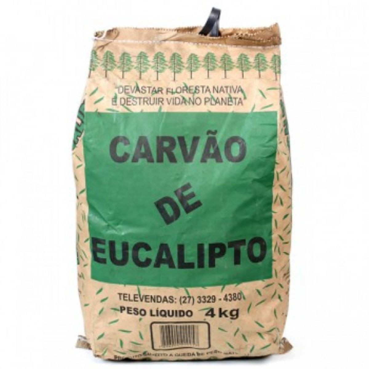 Carvão Eucalipto Saco com 4 Kg Cerealle