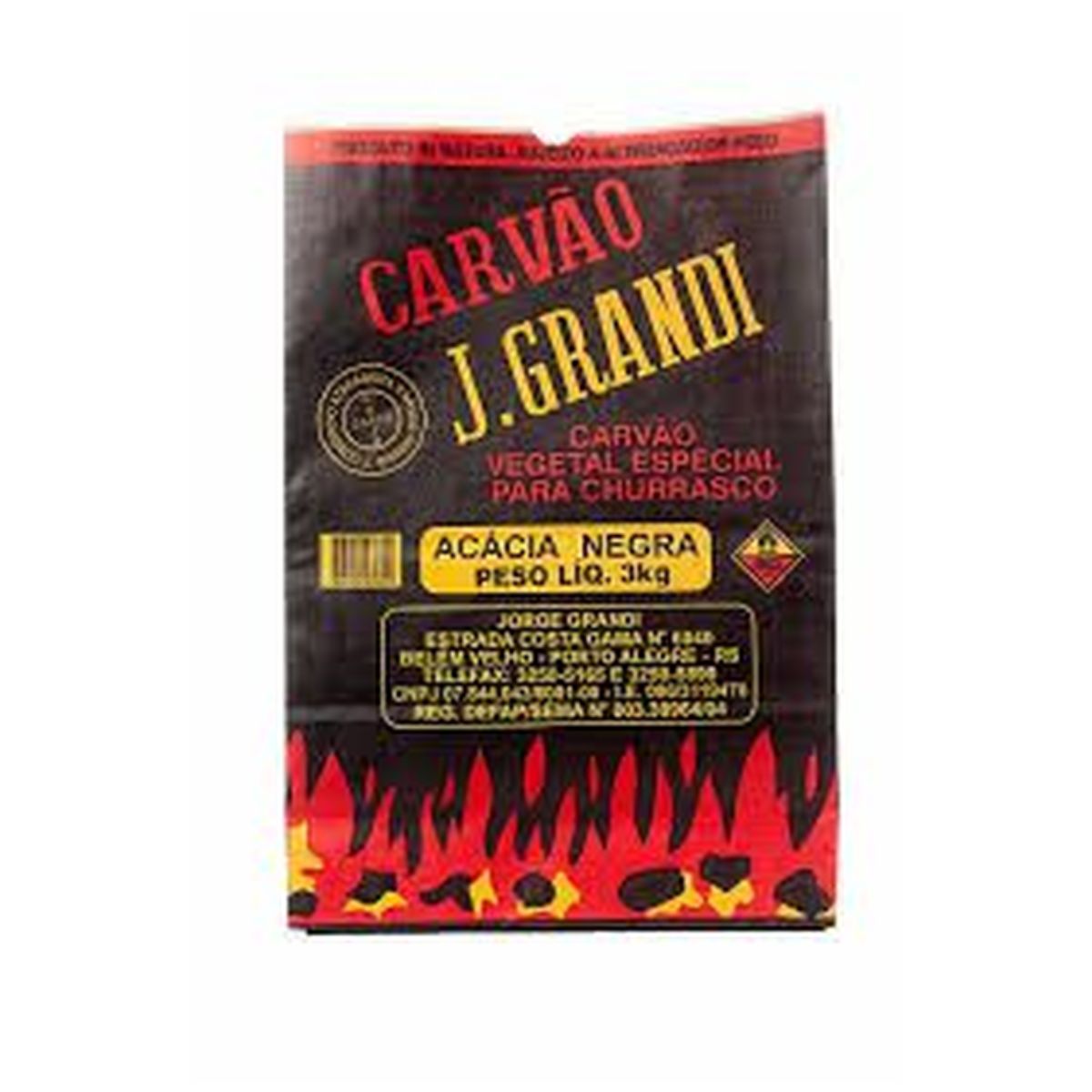 Carvão de 3 Kg J Grandi