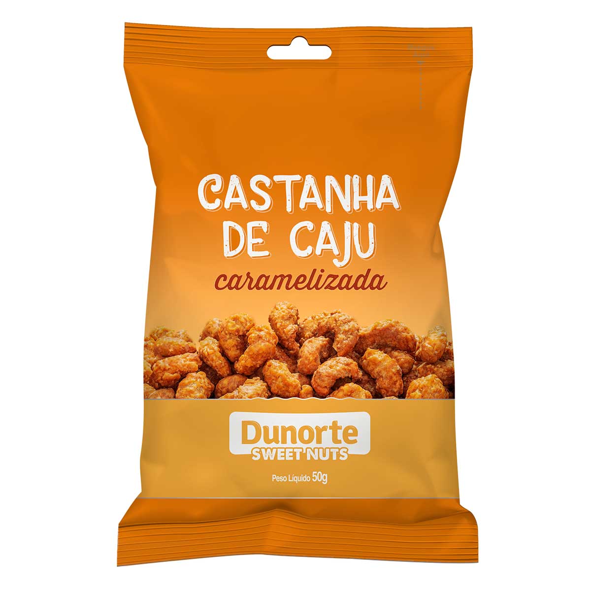 Salgadinho a Base de Castanha de Caju Caramelizada Dunorte Sweet Nuts 50g