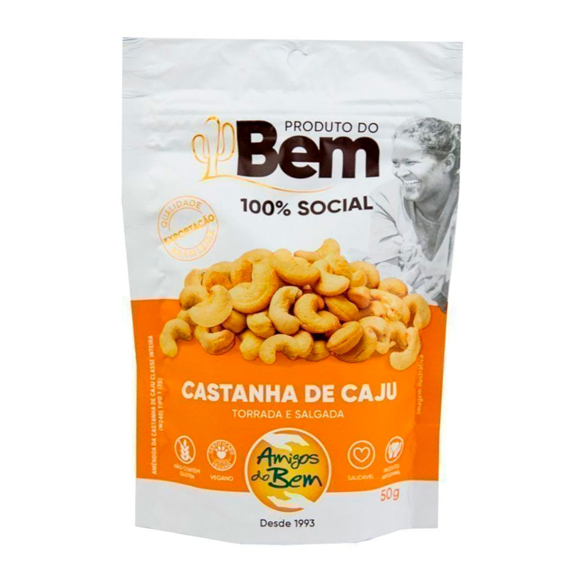 Castanha de Caju Torrado em Pedaços Amigos do Bem 150 g