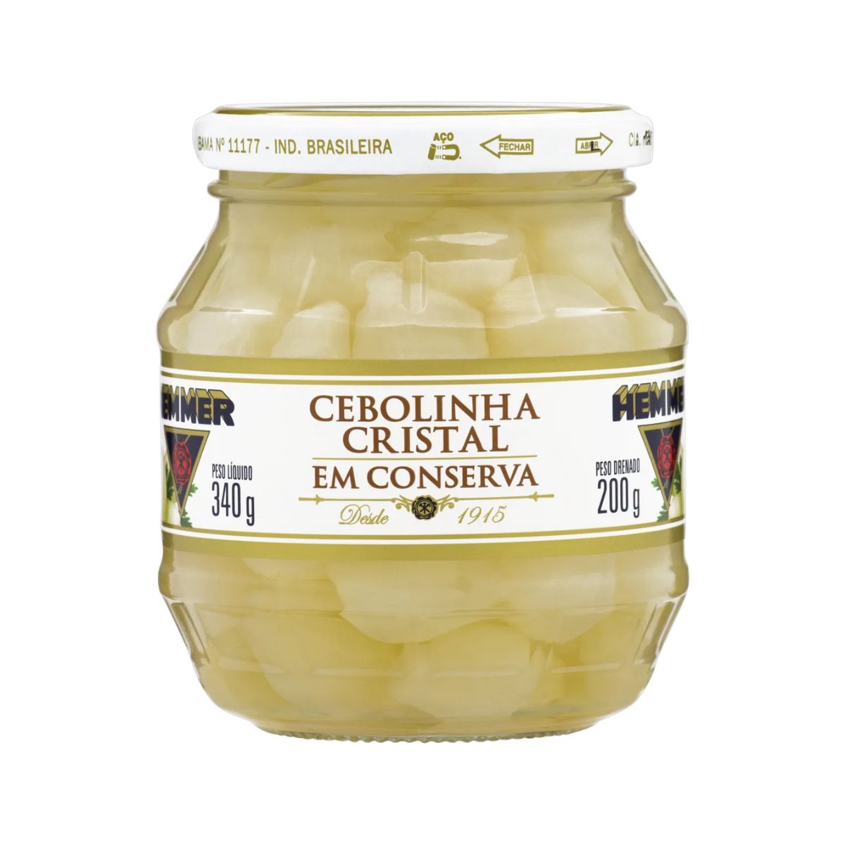 Cebolinha Cristal em Conserva Hemmer 200 g