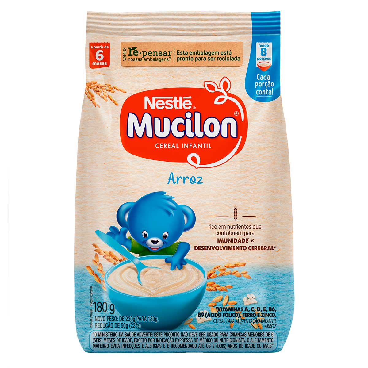 Cereal Infantil Mucilon Arroz 180g