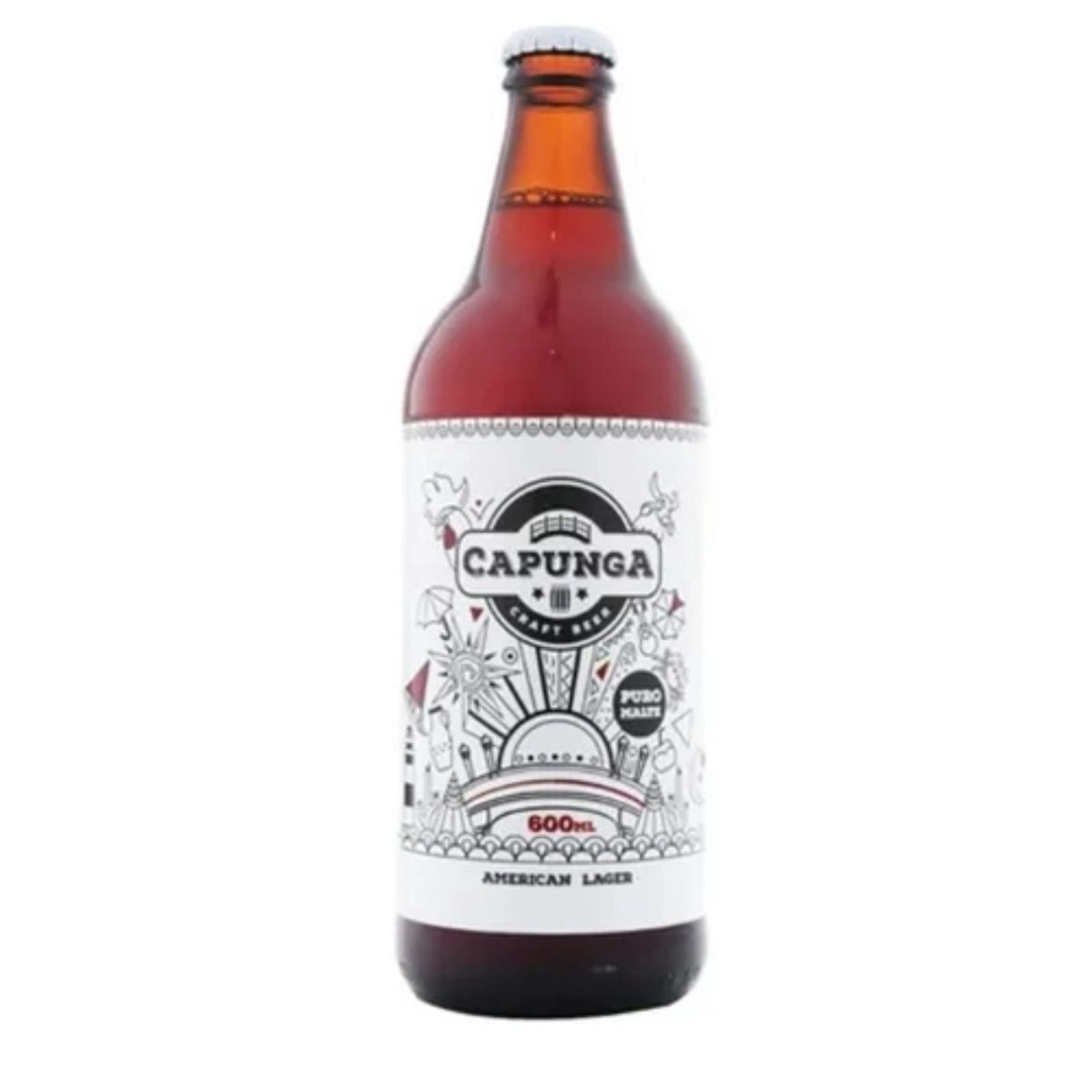 Cerveja Capunga India Pale Garrafa 600 ml