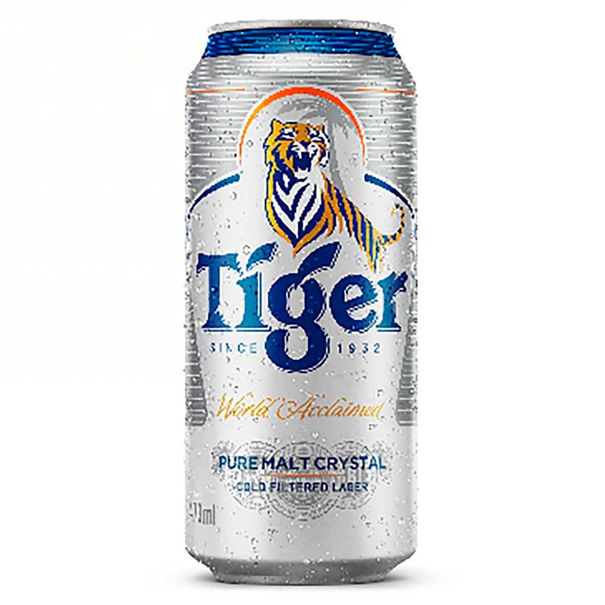 Cerveja Lager Puro Malte Crystal Tiger Lata 473 ml