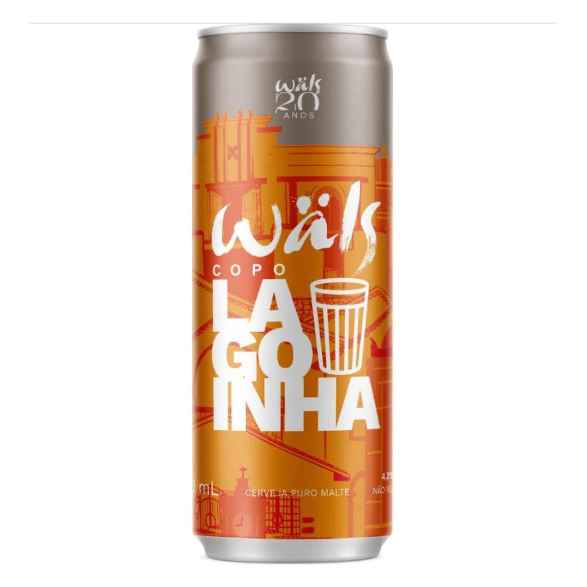 Cerveja Wals Lagoinha Puro Malte Lata 350 ml