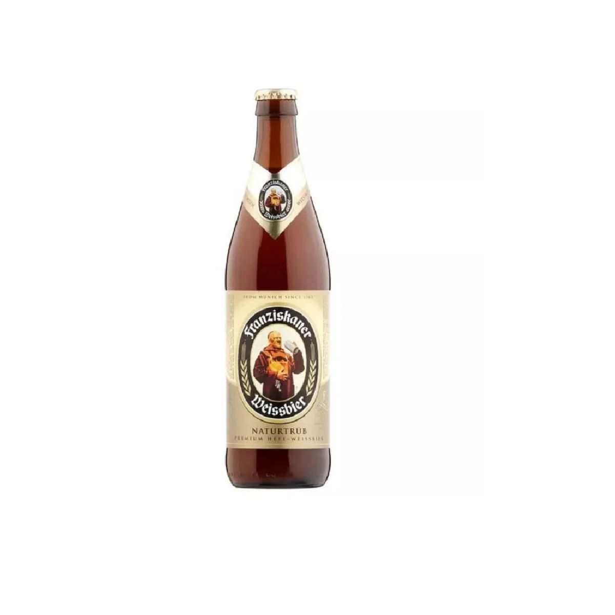 Cerveja Franziskaner Hefe Weissbier Hell 500ml Garrafa