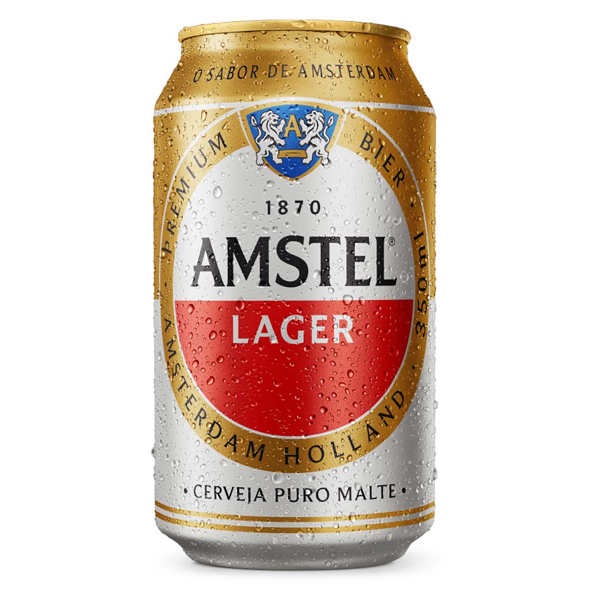 Cerveja Amstel Puro Malte Lata 350 ml