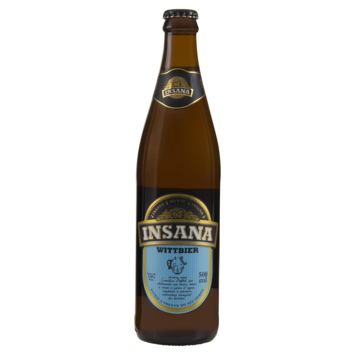 Cerveja de Trigo Insana Wittbier com Aroma de Laranja e Coentro Garrafa 500ml