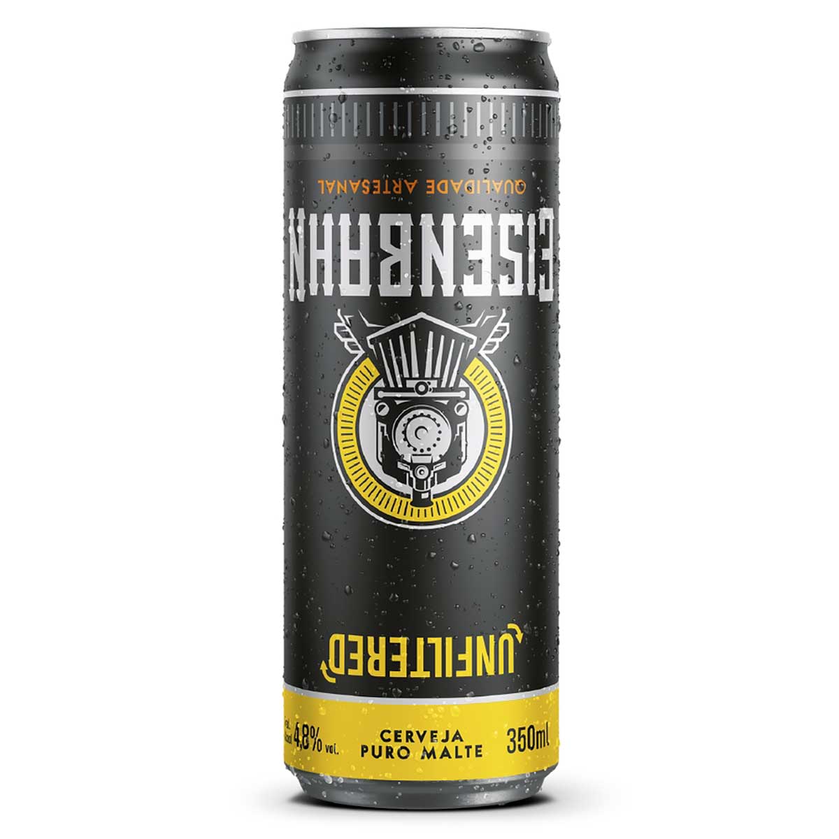 Cerveja Eisenbahn Pilsen Puro Malte Unfiltered Lata 350ml