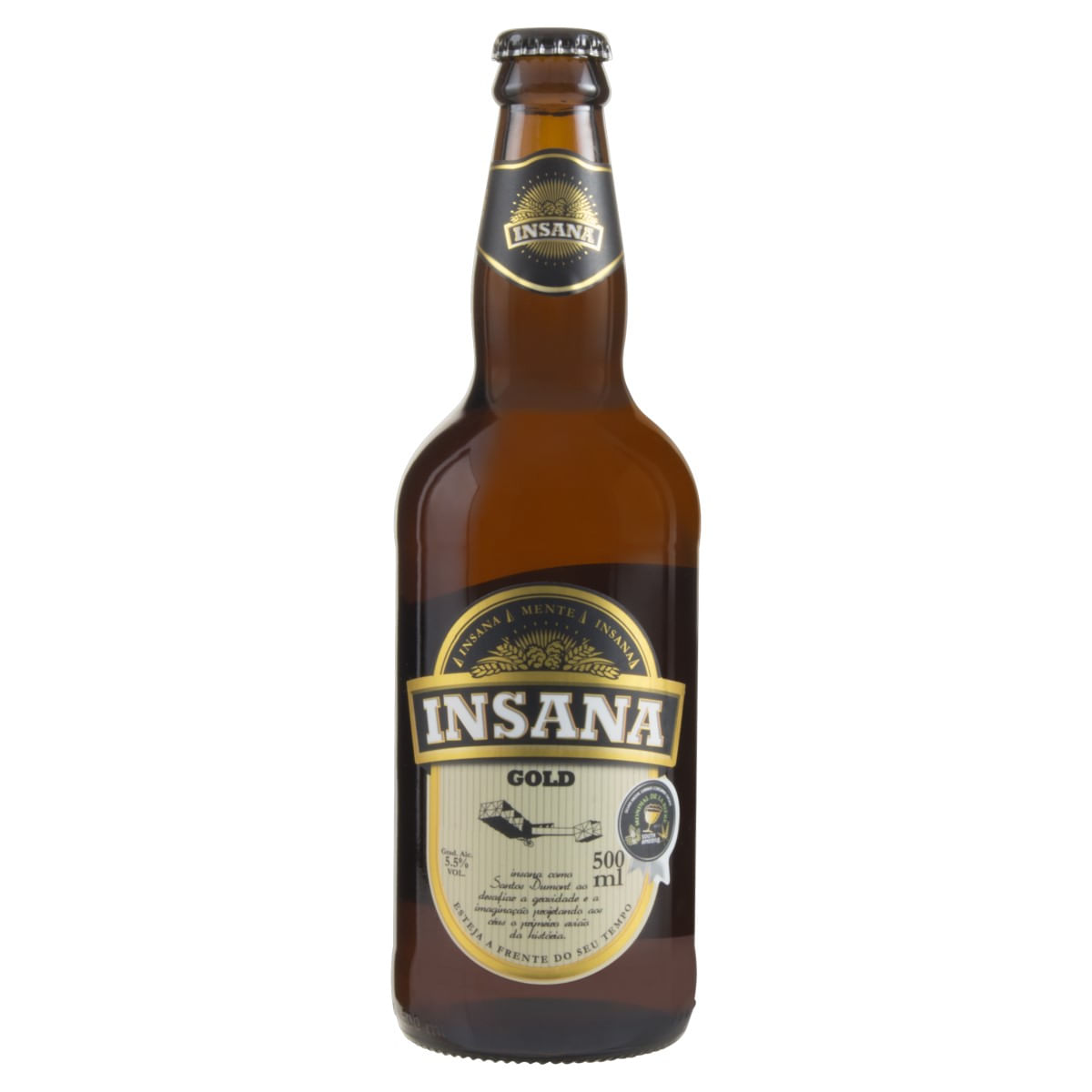 Cerveja Insana Lager Gold Garrafa 500ml