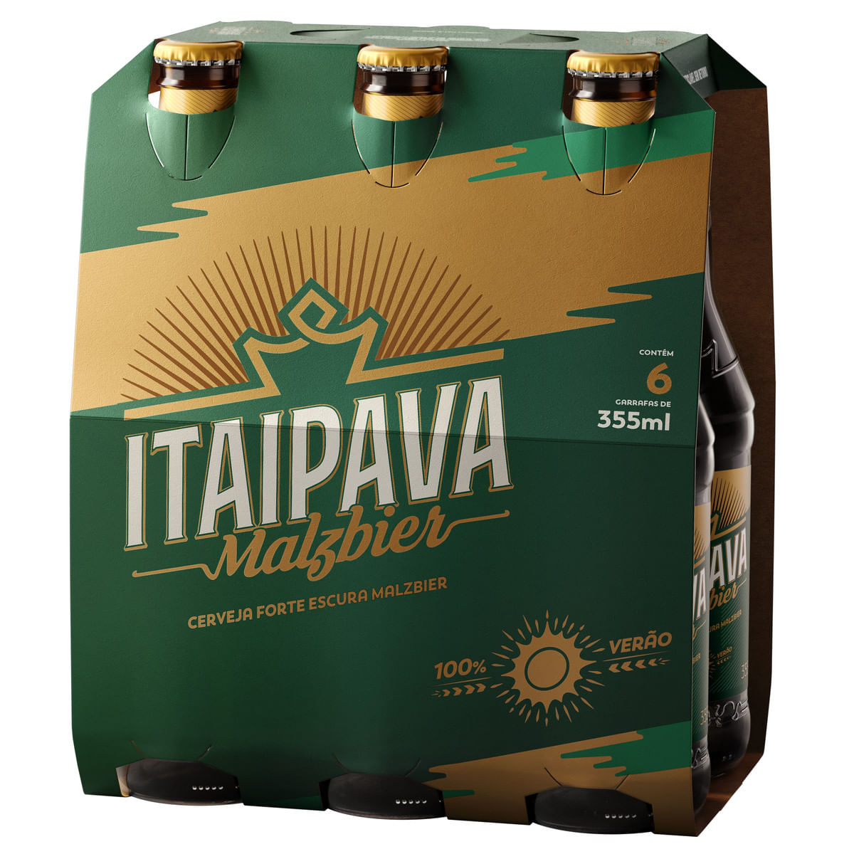 Kit Cerveja Malzbier Itaipava 355 ml Garrafa 6 Unidades